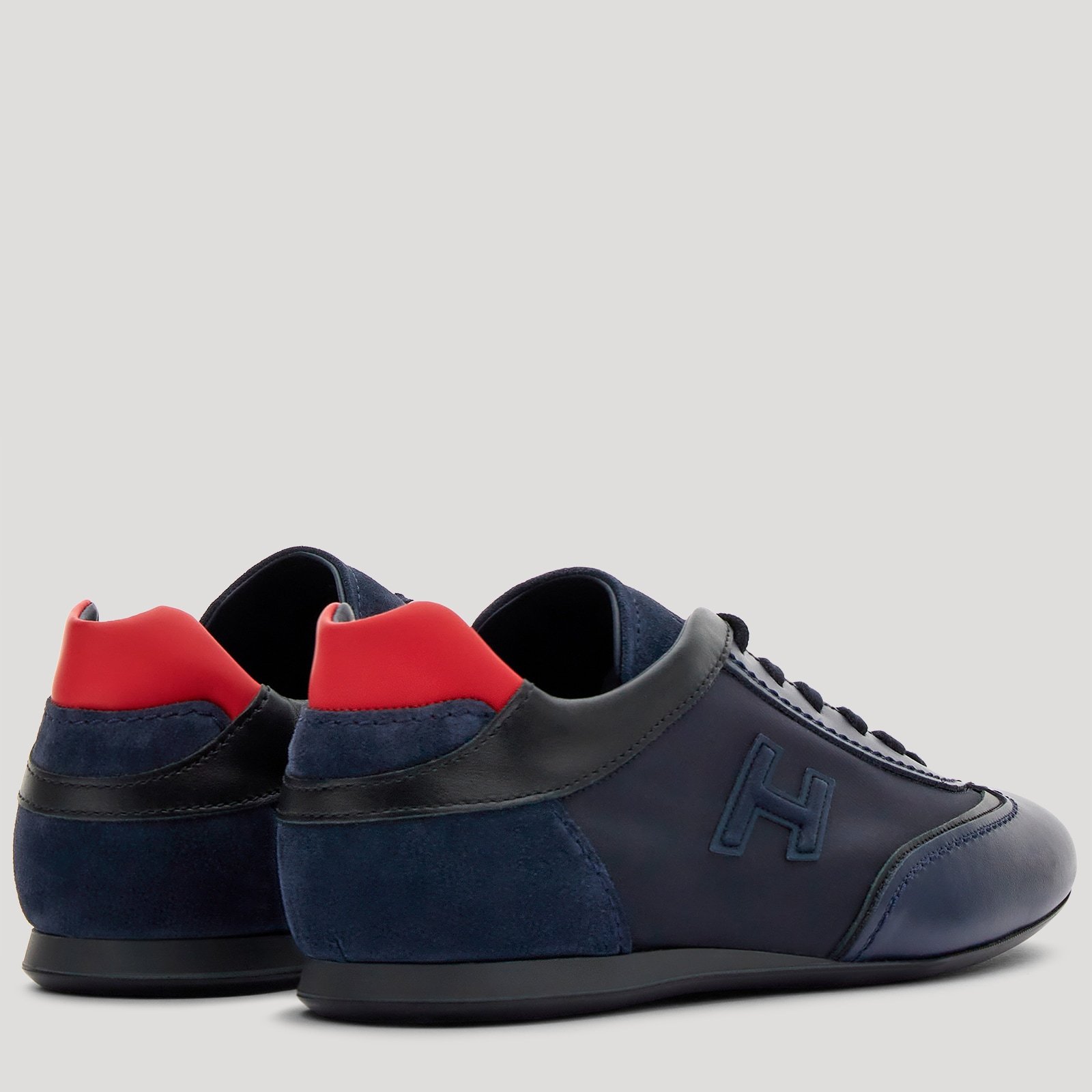 Hogan Olympia Panelled Low-top Sneakers In Blue
