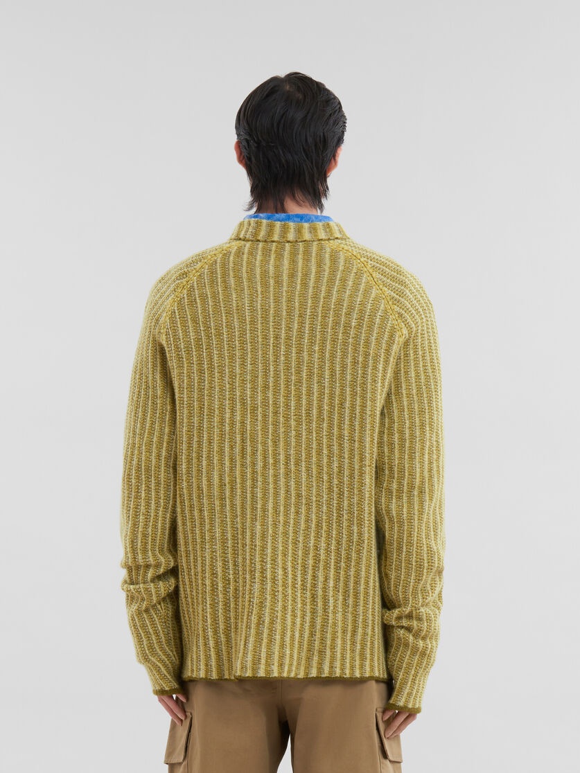 Shop Marni Cable-knit Crew-neck Jumper In Green