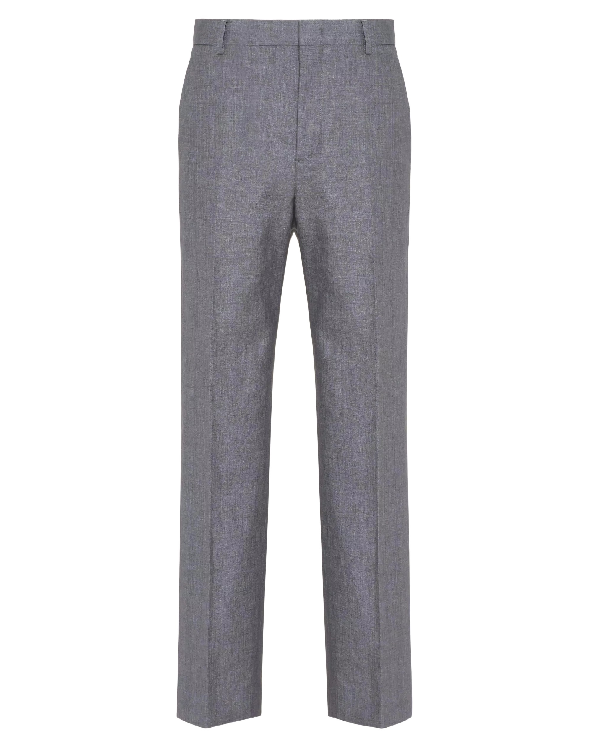 Valentino Belt-loop Casual Pants In Gray