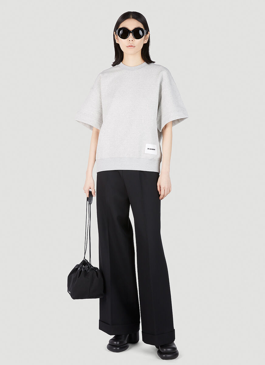 Jil Sander Logo-patch Short-sleeved T-shirt In White