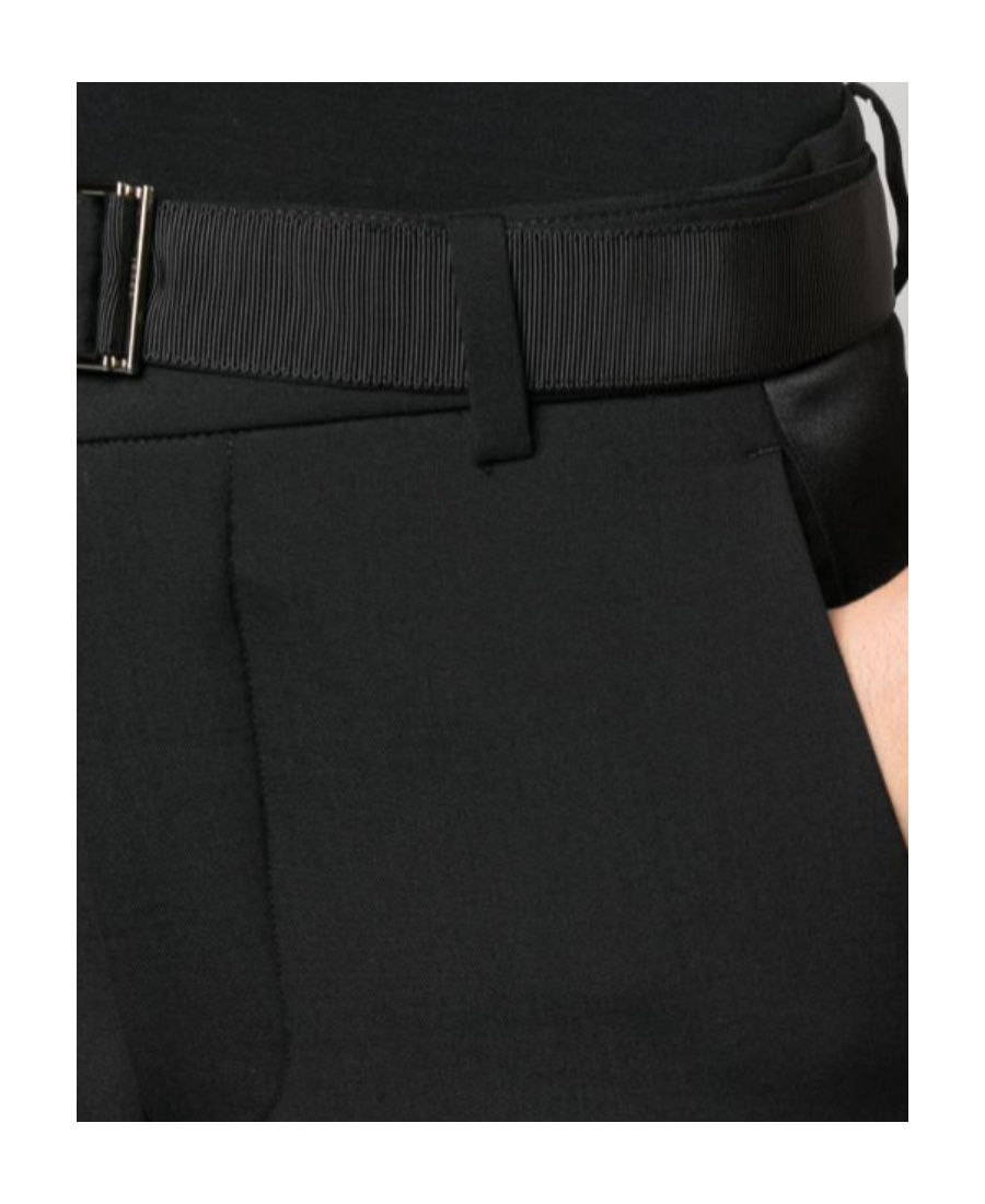 SACAI SUITING BONDING TAILORED TROUSERS
