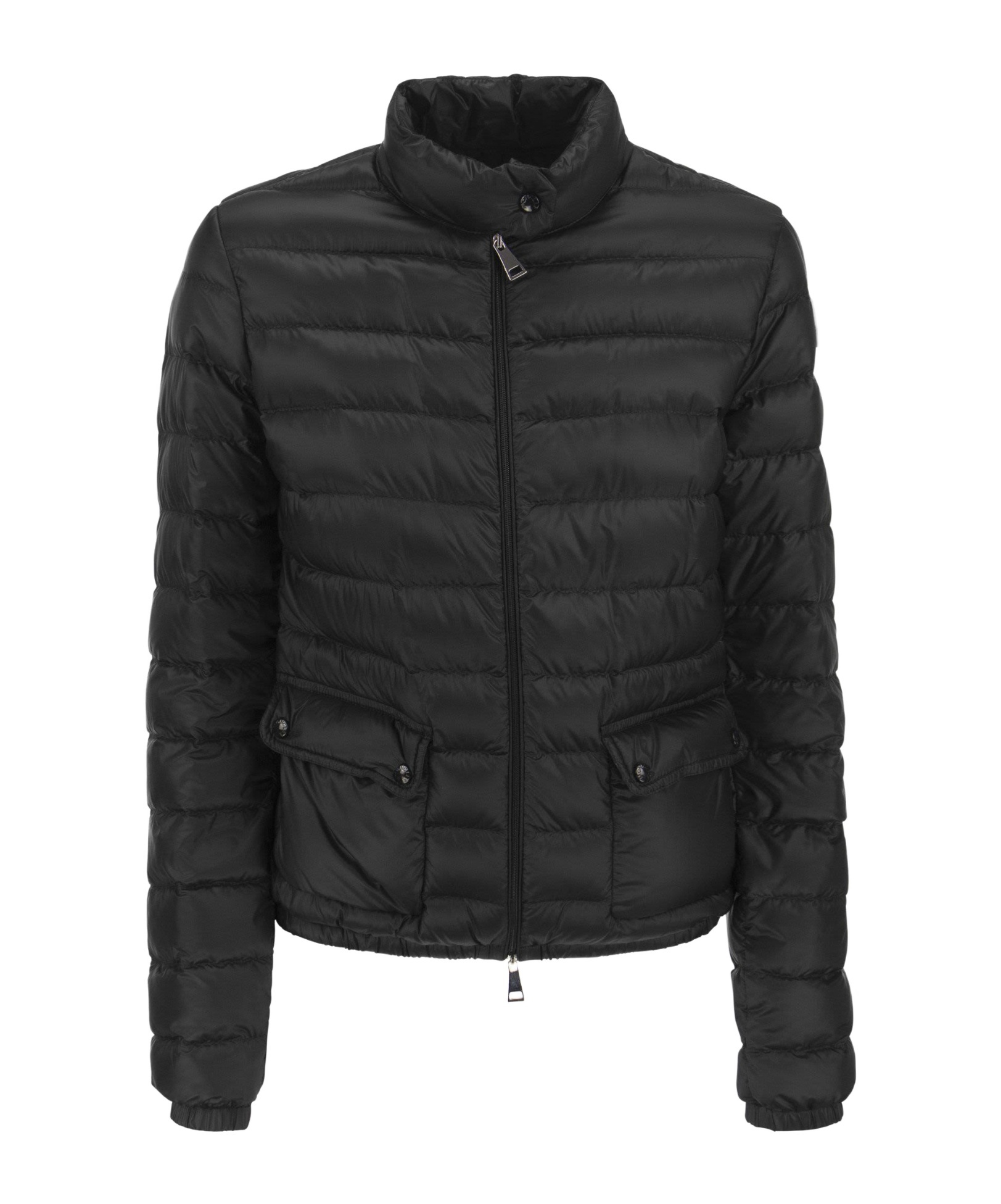 Moncler Lans Short Down Jacket In Black