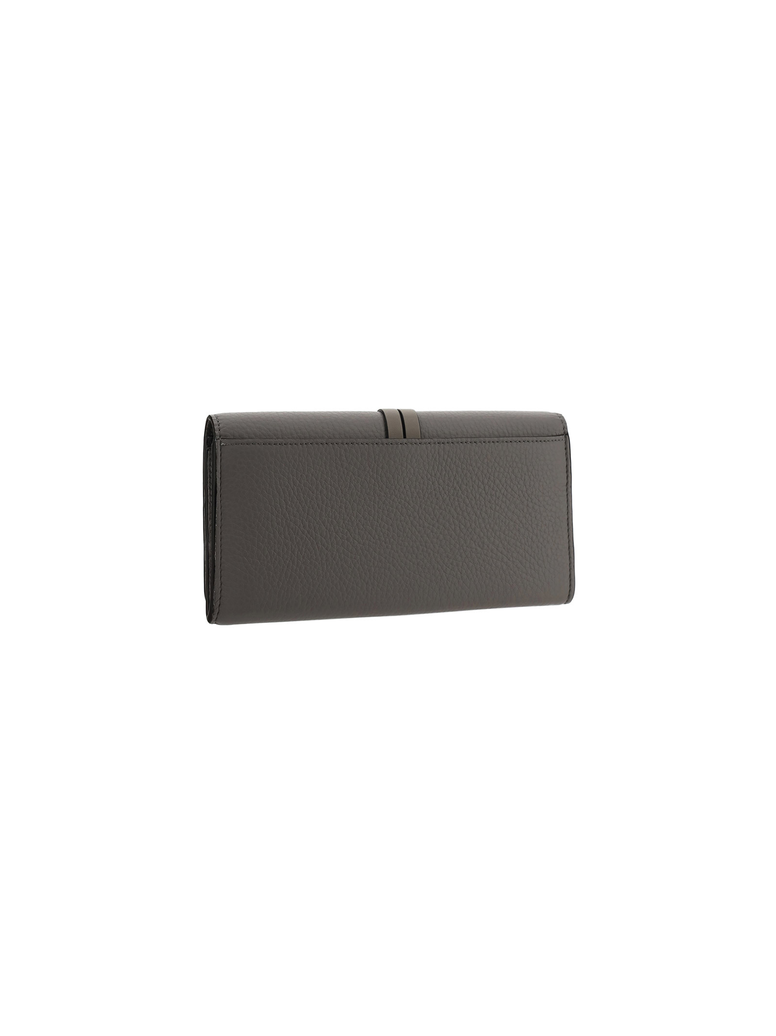 Chloé Alphabet Textured-leather Wallet In Black