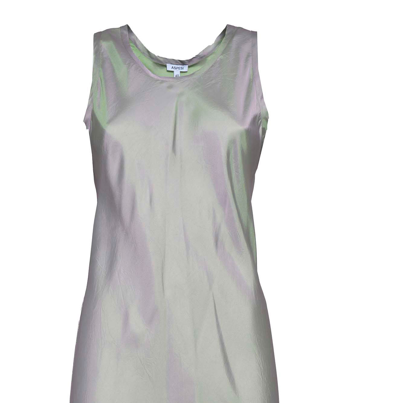 Aspesi Satin-effect Sleeveless Maxi Dress