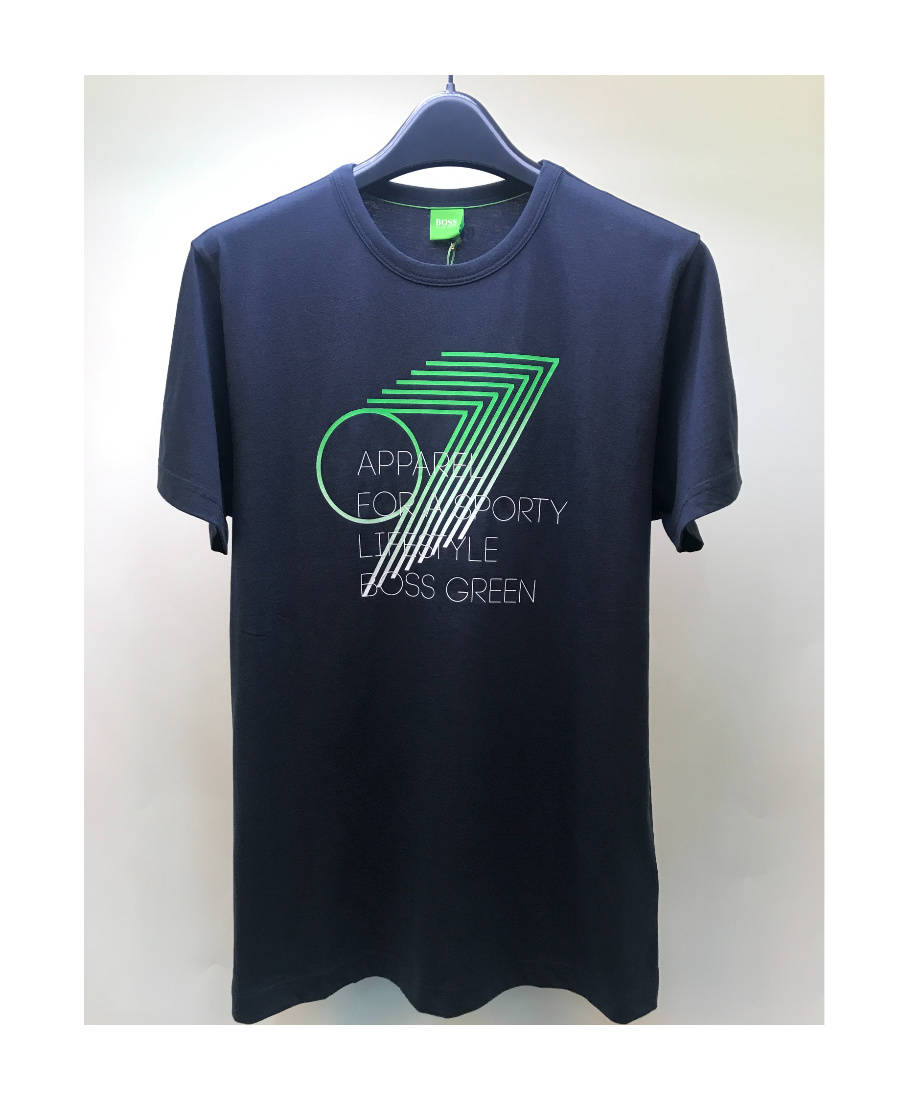 HUGO BOSS OPEN-NECKED BLACK SHIRT