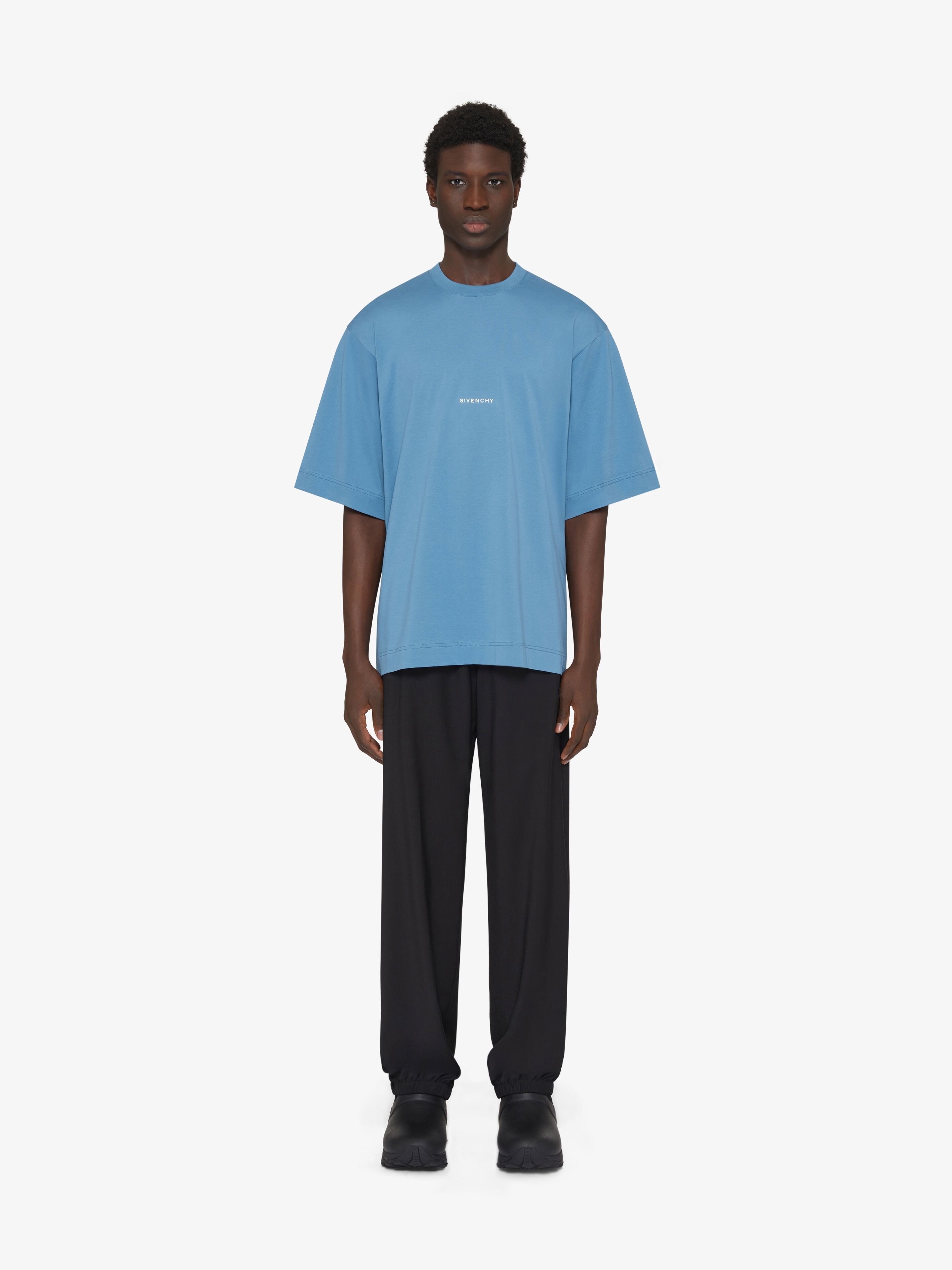 Givenchy T-shirt In Cotton Sun Stars In Blue