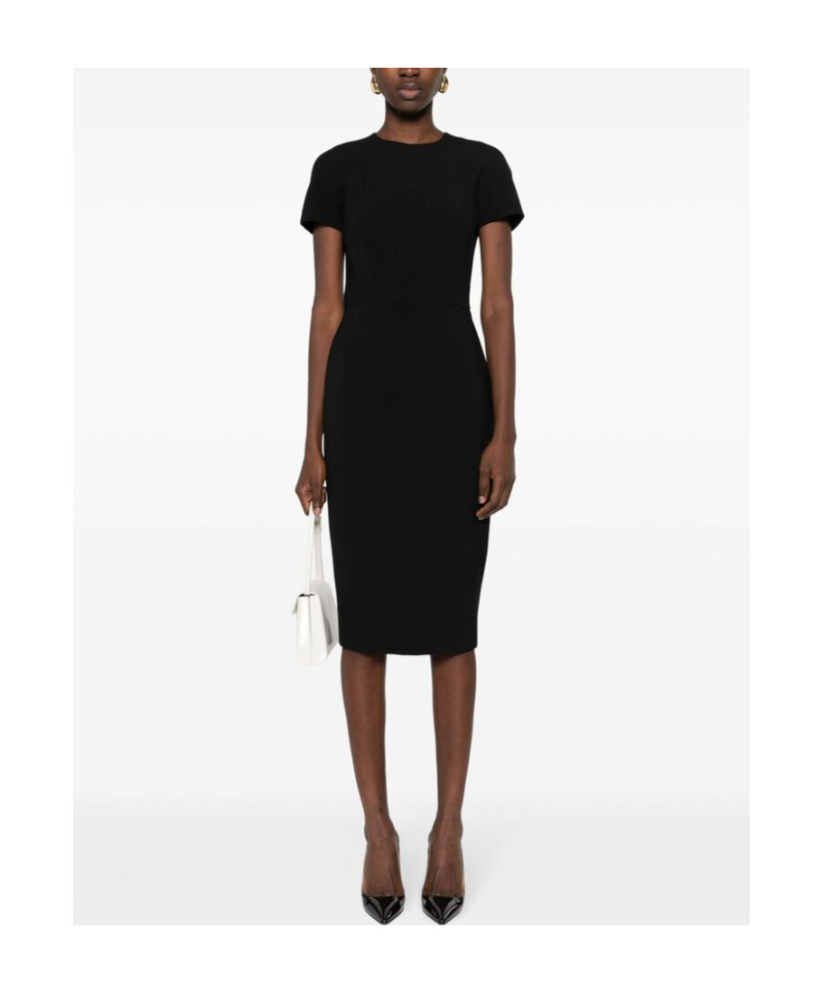 Victoria Beckham T-shirt Fitted Dress In Black