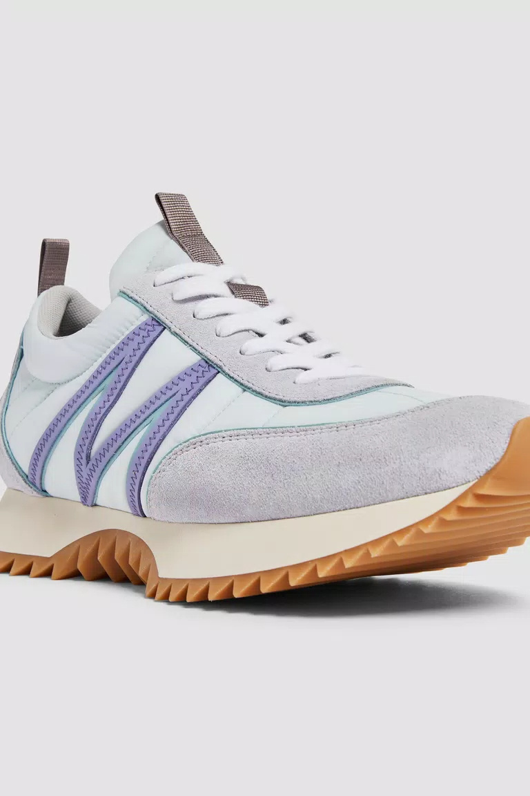 Shop Moncler Pacey Trainers In White