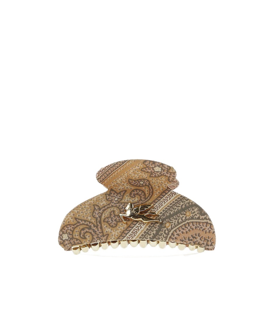 Etro Logo Hair Accessories In Yellow