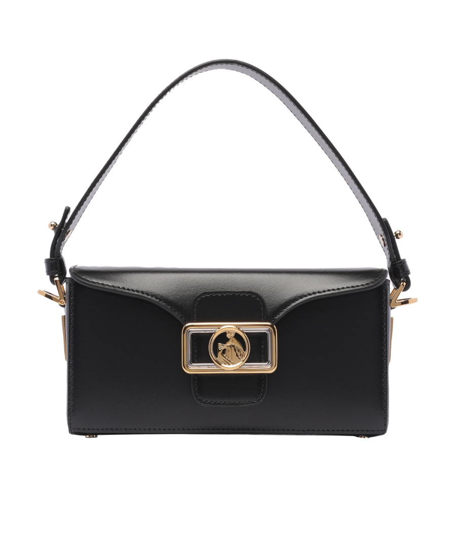 Shop Lanvin Flip Shoulder Bag In Black