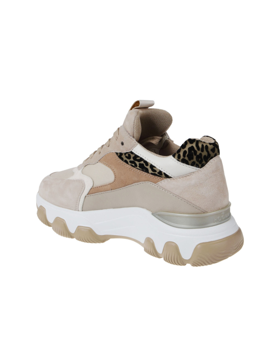 Hogan Hyperactive Chunky Panelled Sneakers In Nude
