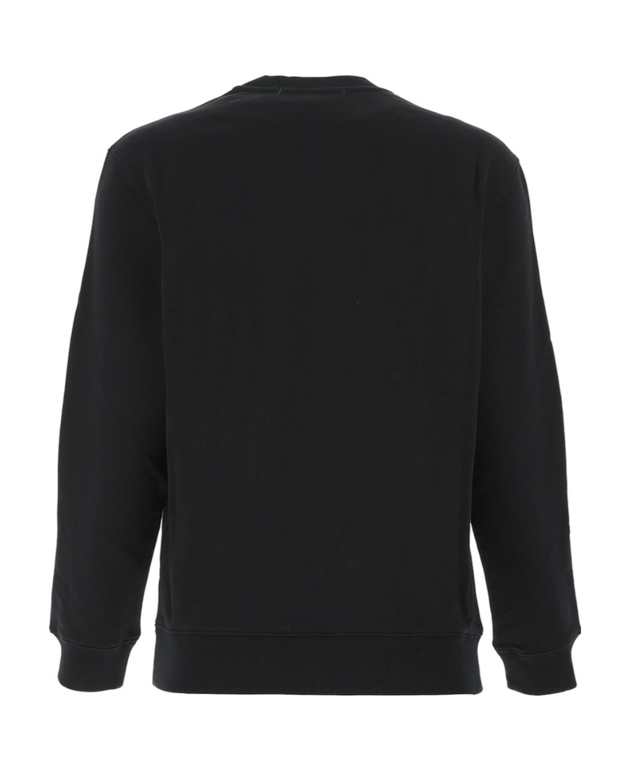 Msgm Logo-print Long-sleeve Sweatshirt In Black