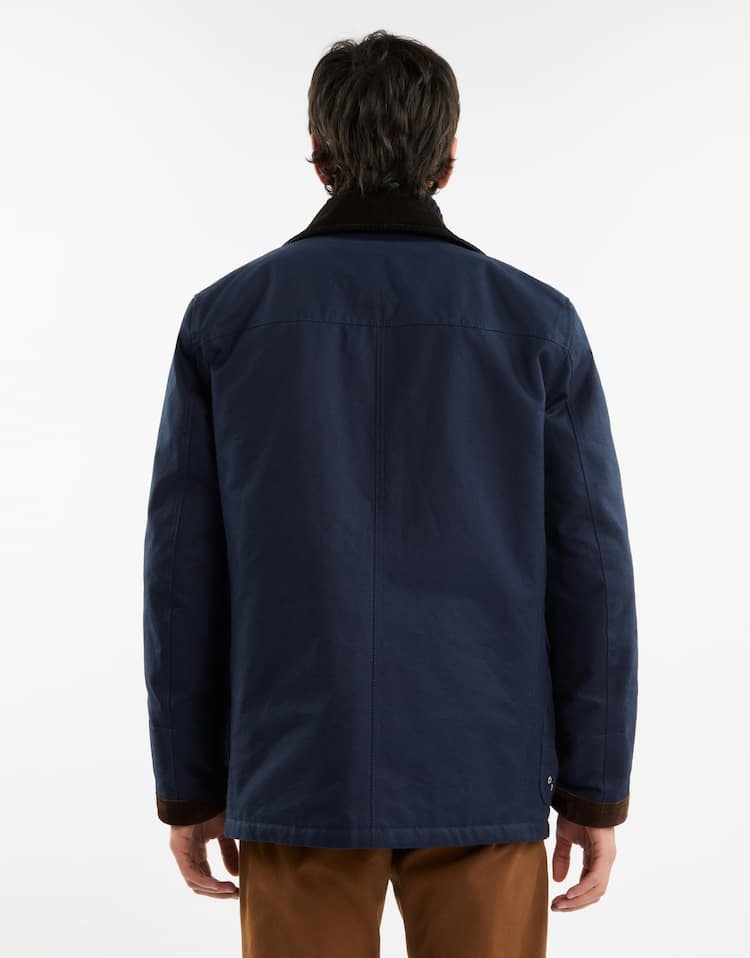 Fay Lapel Casual Jacket In Black