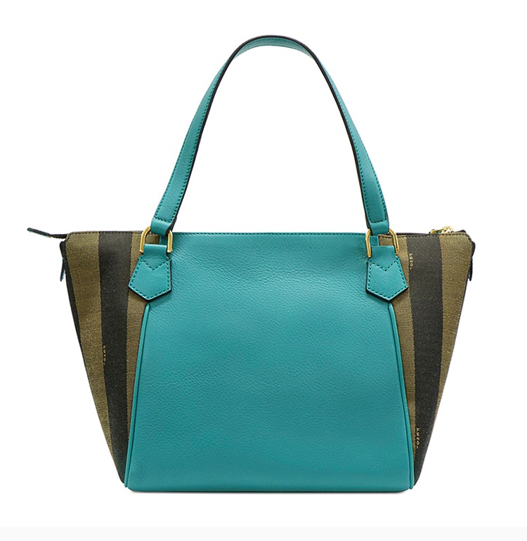 Fendi Logo Details Handbag In Blue