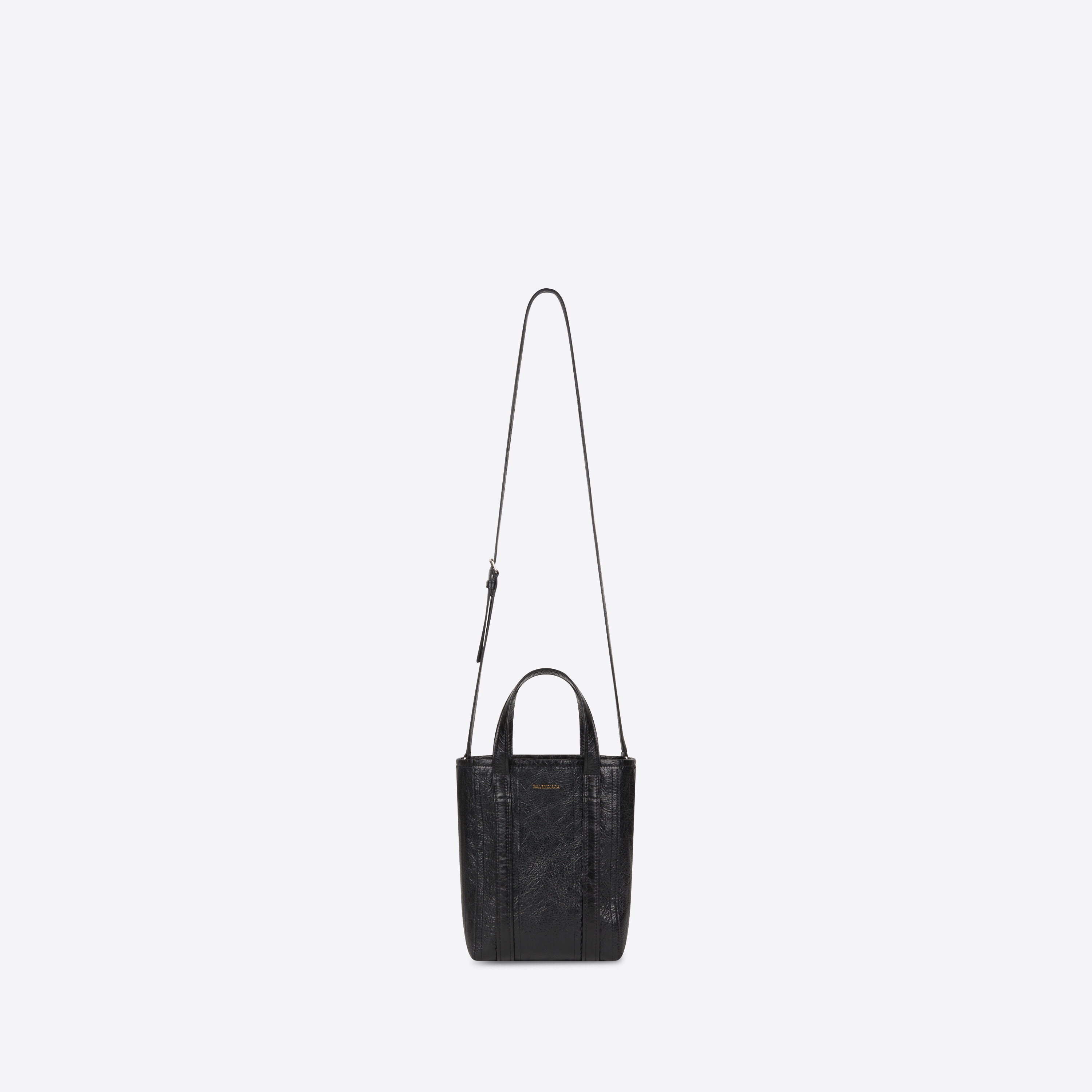 Balenciaga Small Barbes North-south Shopper Bag In Black