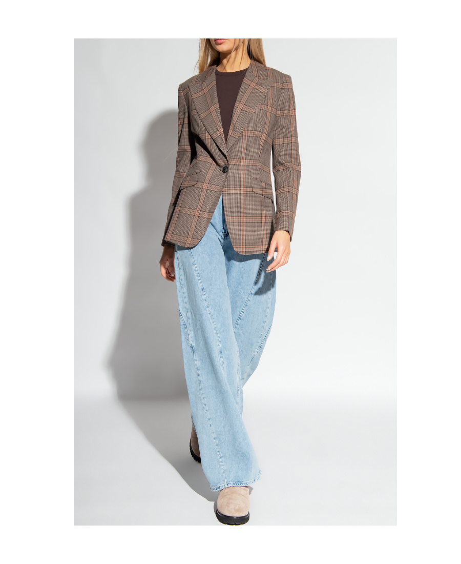 Rag & Bone Seam-detail Wide-leg Jeans In Blue