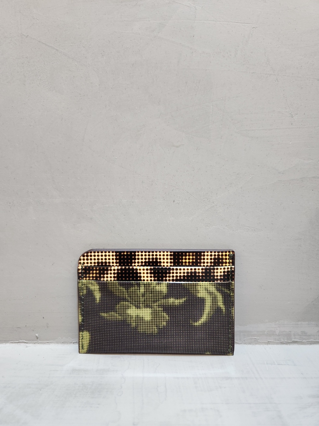 Dries Van Noten Pattern Card Bag In Black