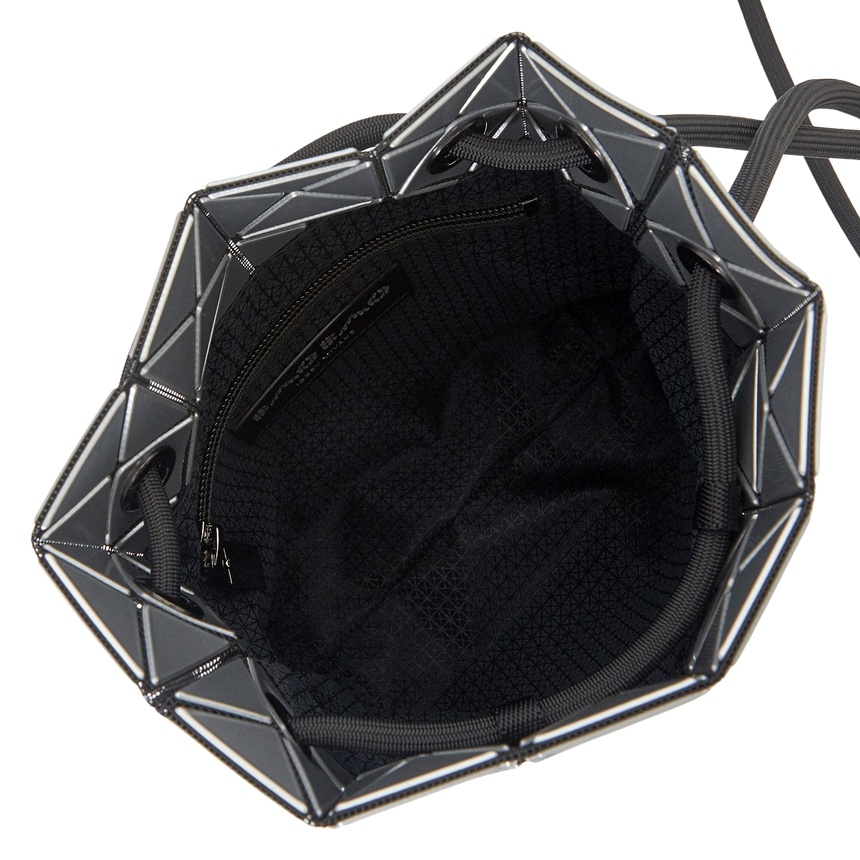 Shop Bao Bao Issey Miyake Wring Geometric Pattern Shoulder Bag In Gray