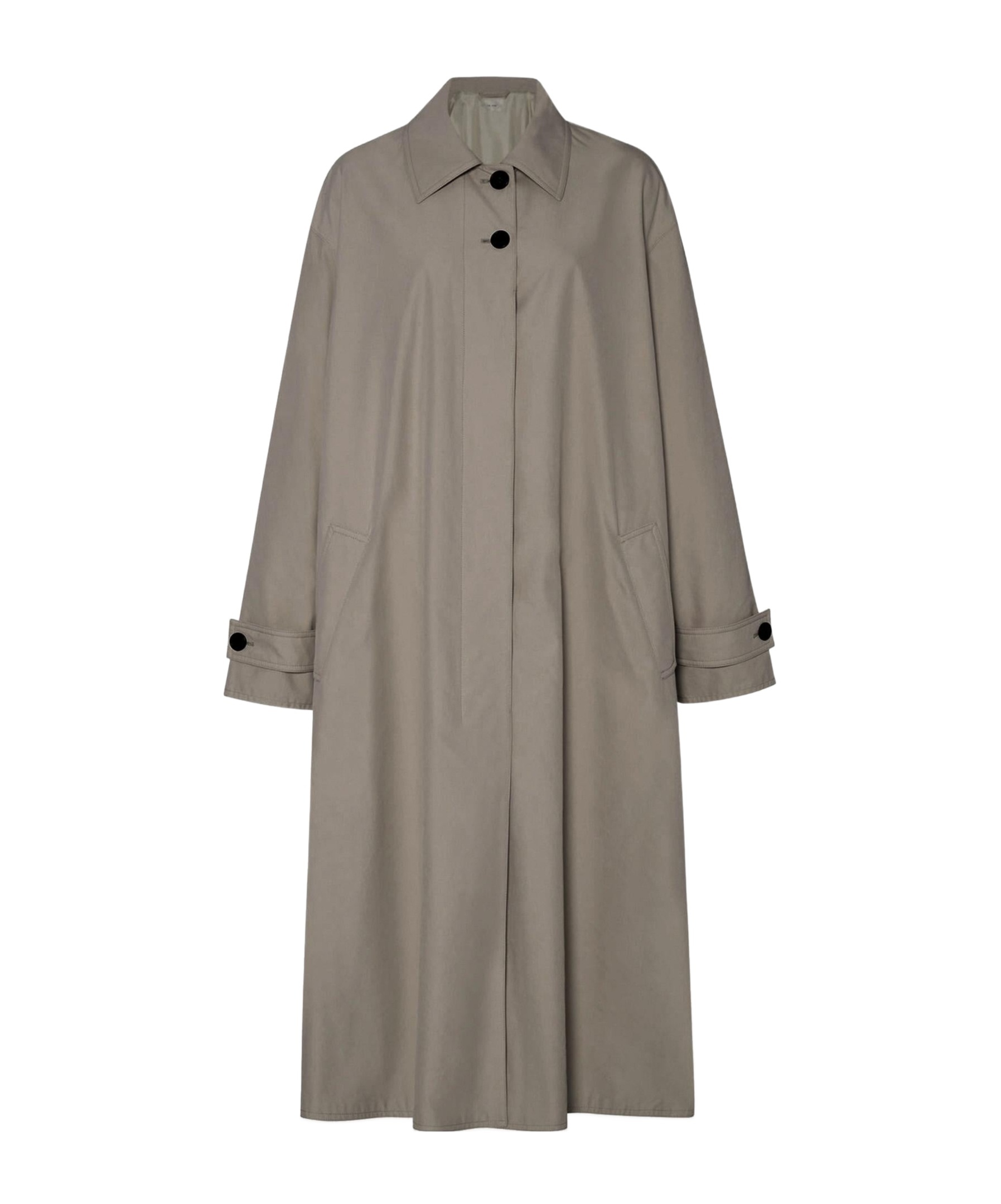 The Row Long-sleeved Trench Coat In Brown