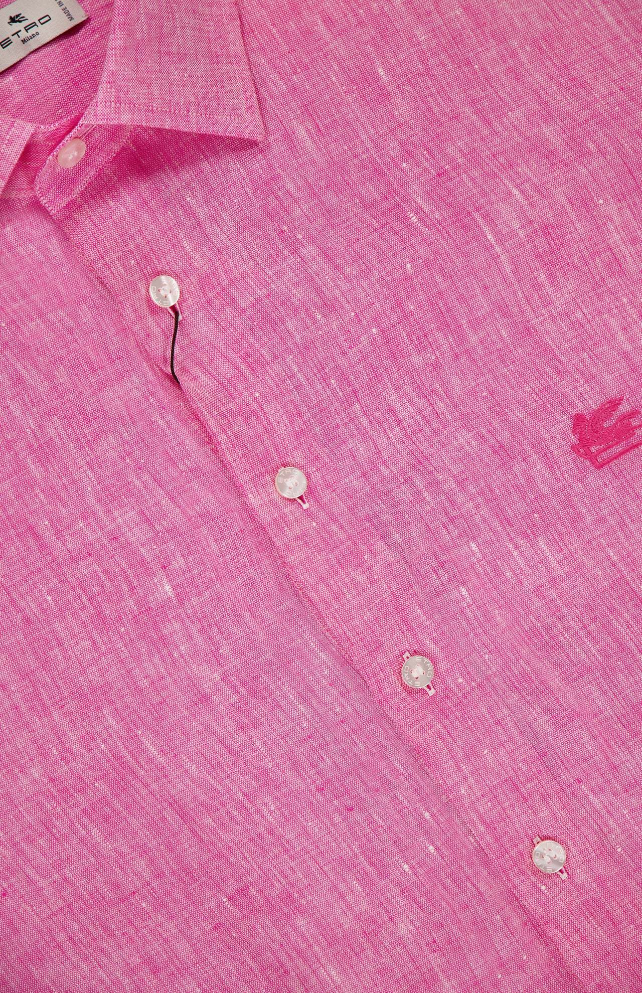 Etro Long-sleeved Shirt In Pink