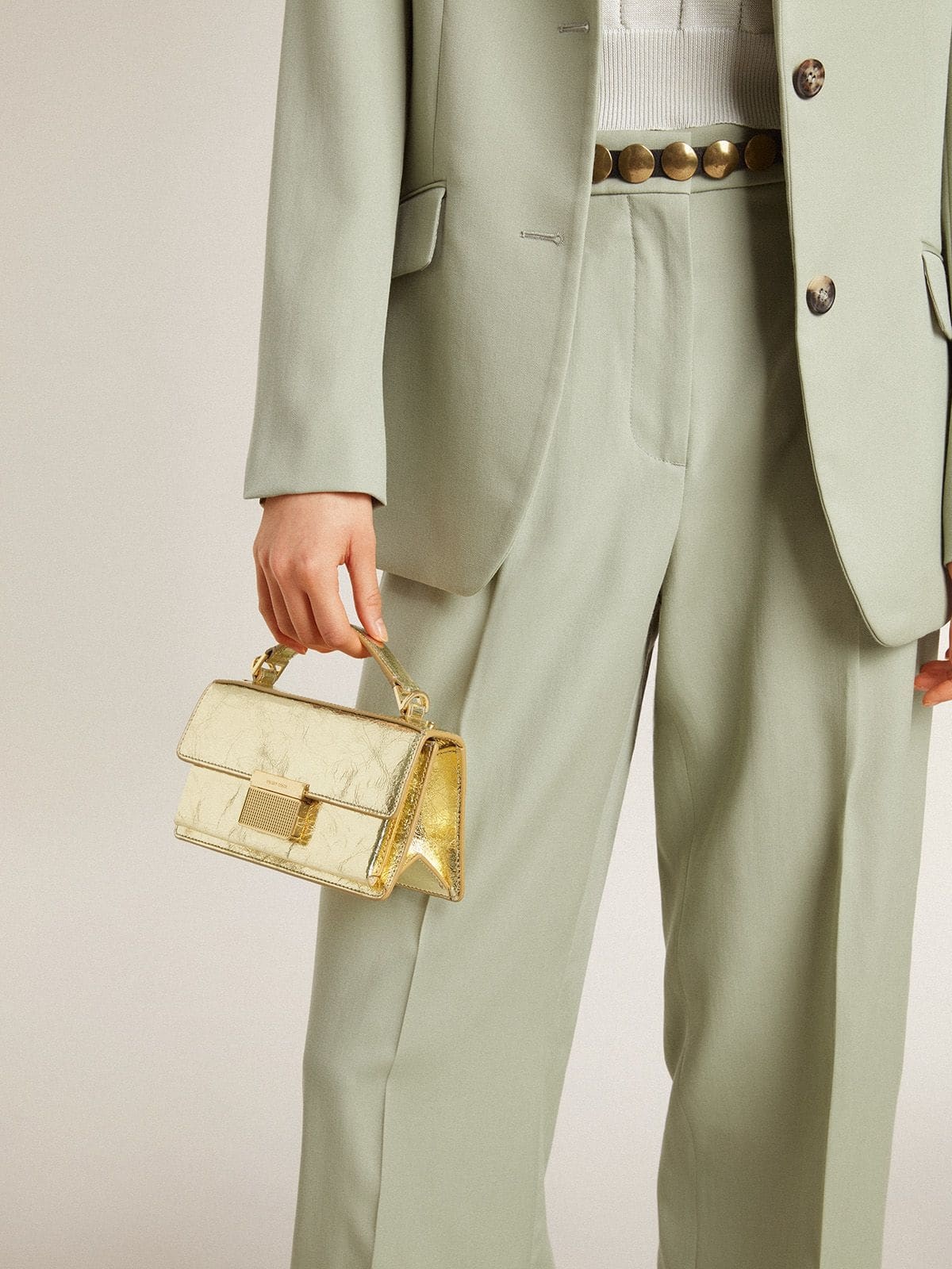 Golden Goose Small Venezia Crossbody Bag In Nude