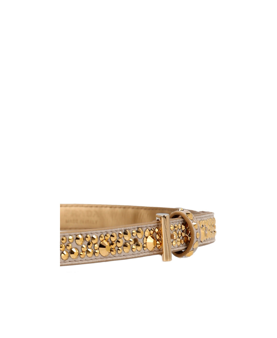 PRADA PRADA ALL-OVER CRYSTAL EMBELLISHED BELT