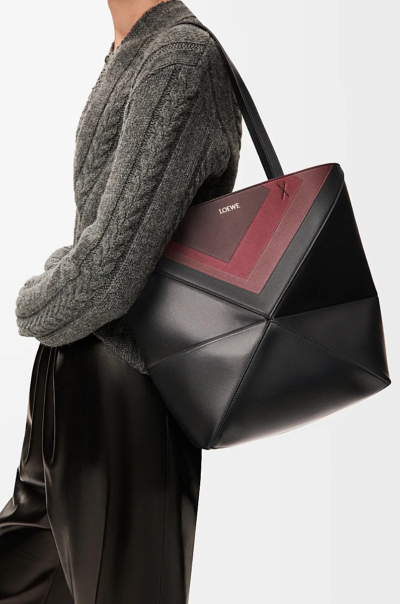 Loewe Medium Puzzle Fold Tote In Nappa Calfskin