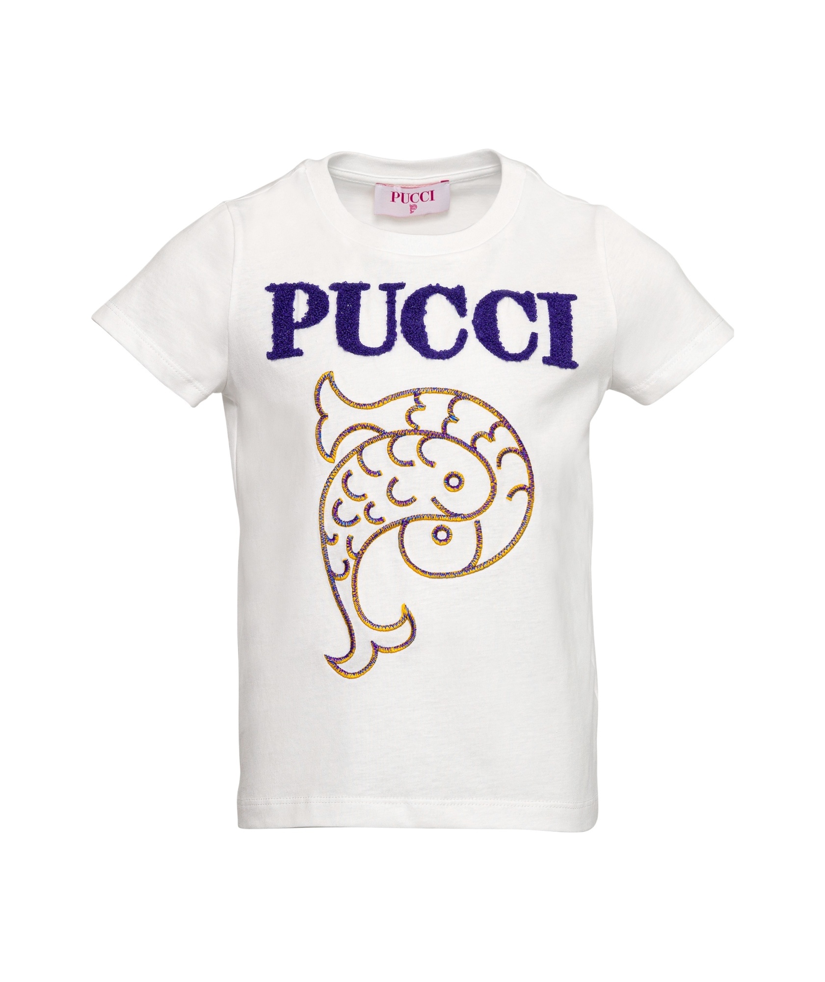 Pucci D Short-sleeved T-shirt In White