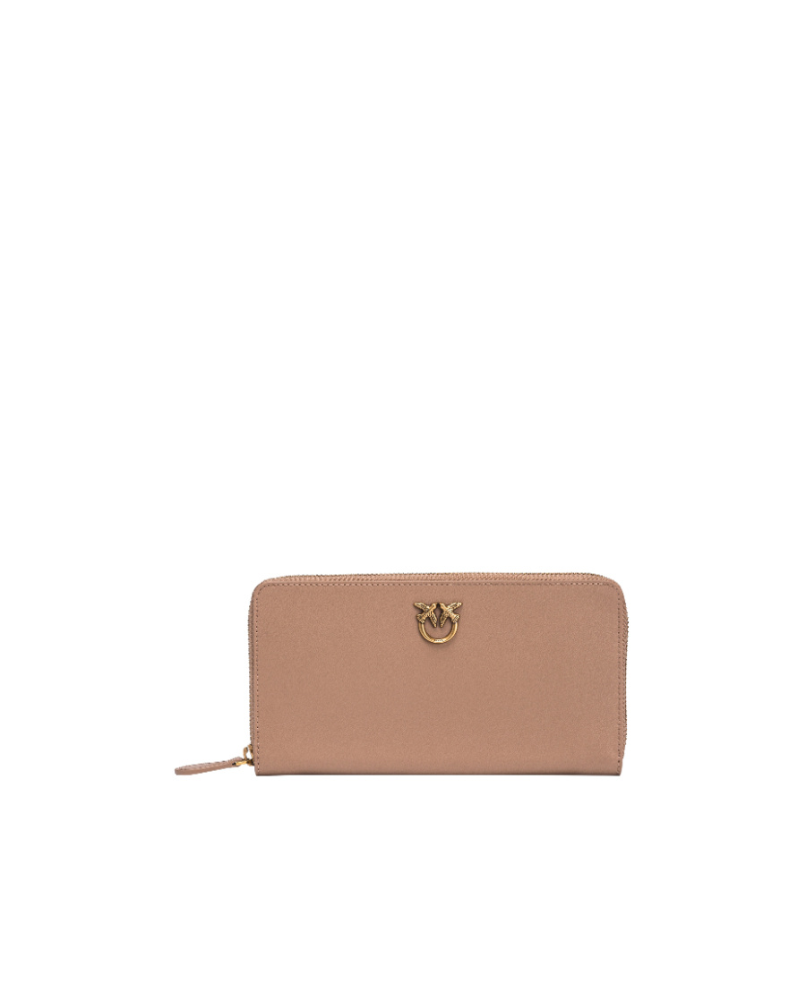 Pinko Zipper Purse In Nude