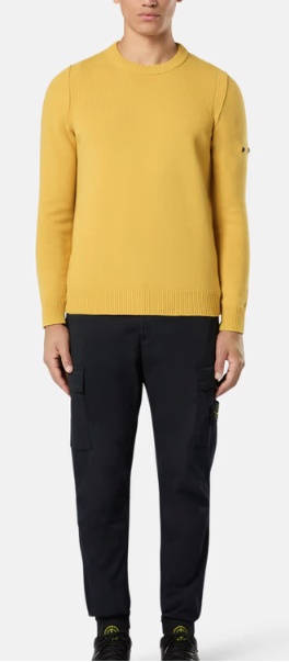 Stone Island Regular-tapered-fit Cargo Pants With Elasticated Waistband In Blue