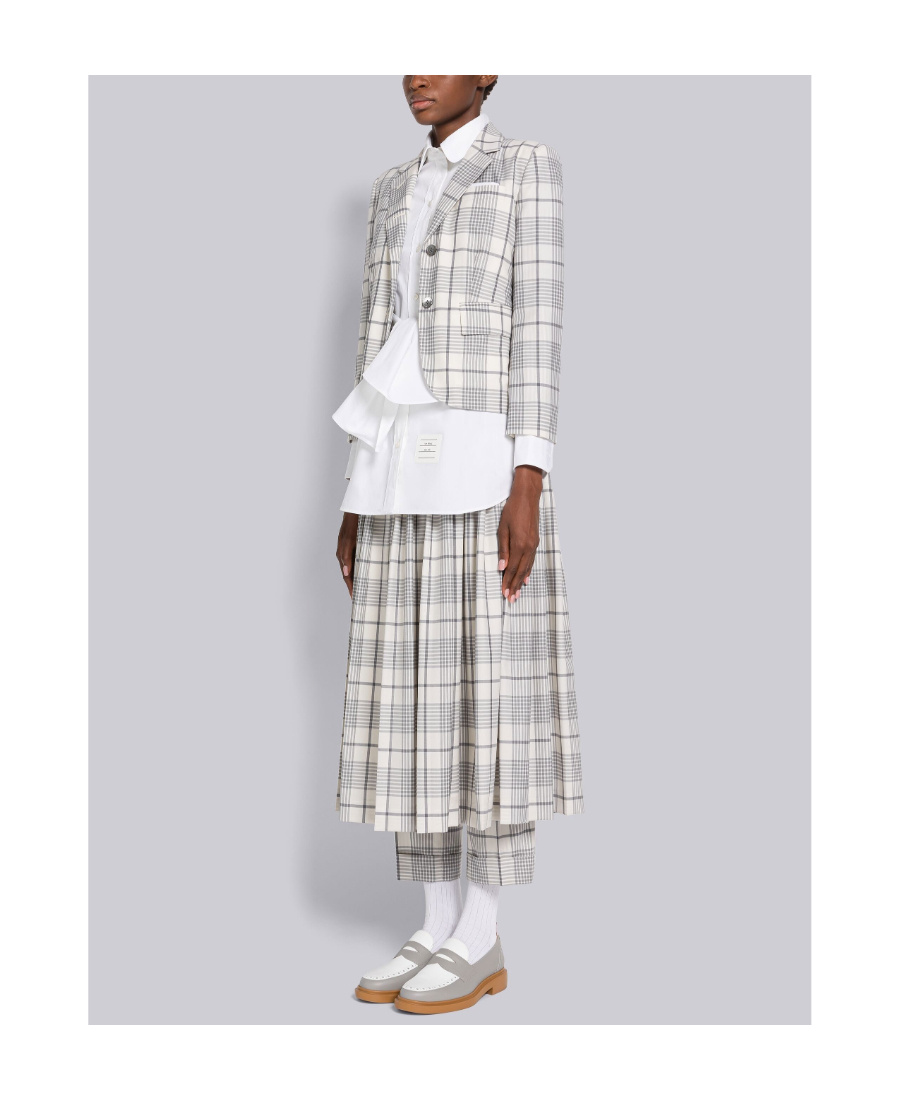 Thom Browne Two-toned Penny Loafers In Gray