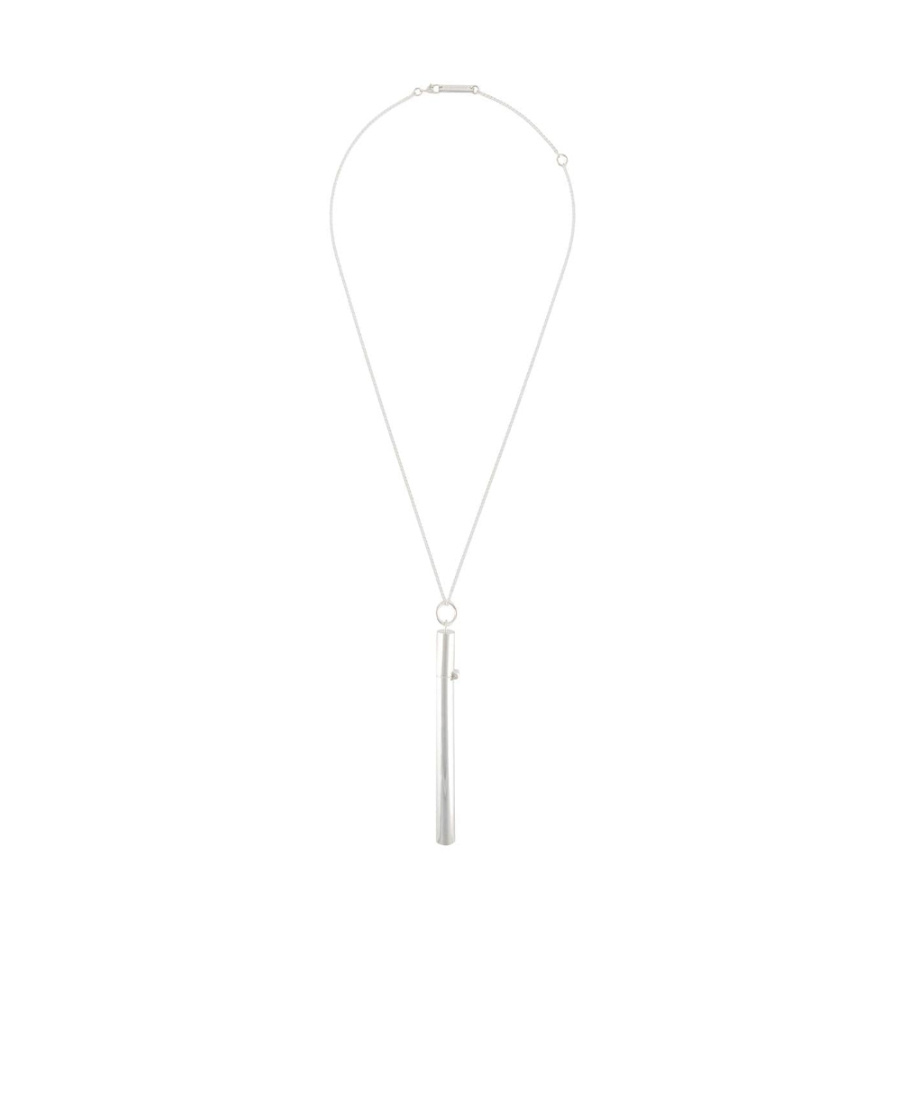 Ambush Cigarette Case Pendant Necklace In White
