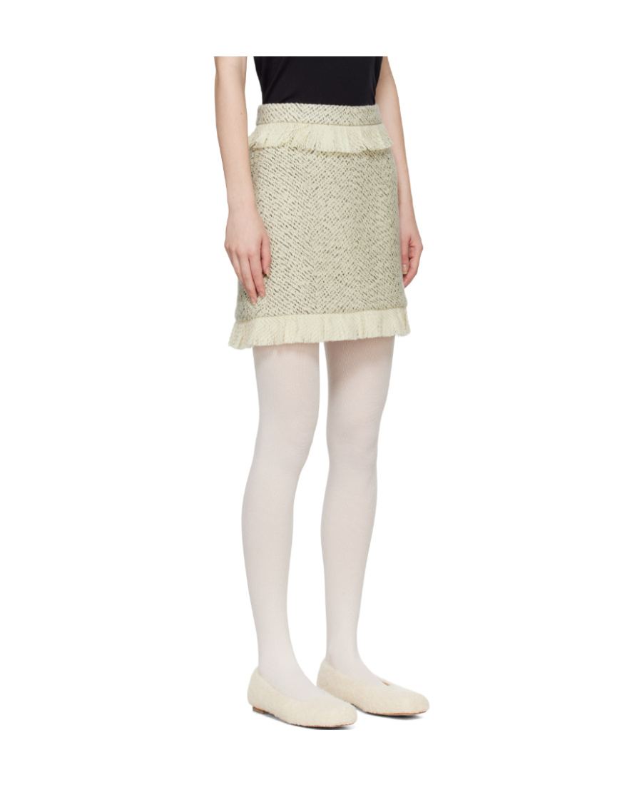 Kimhēkim Logo Skirt In White