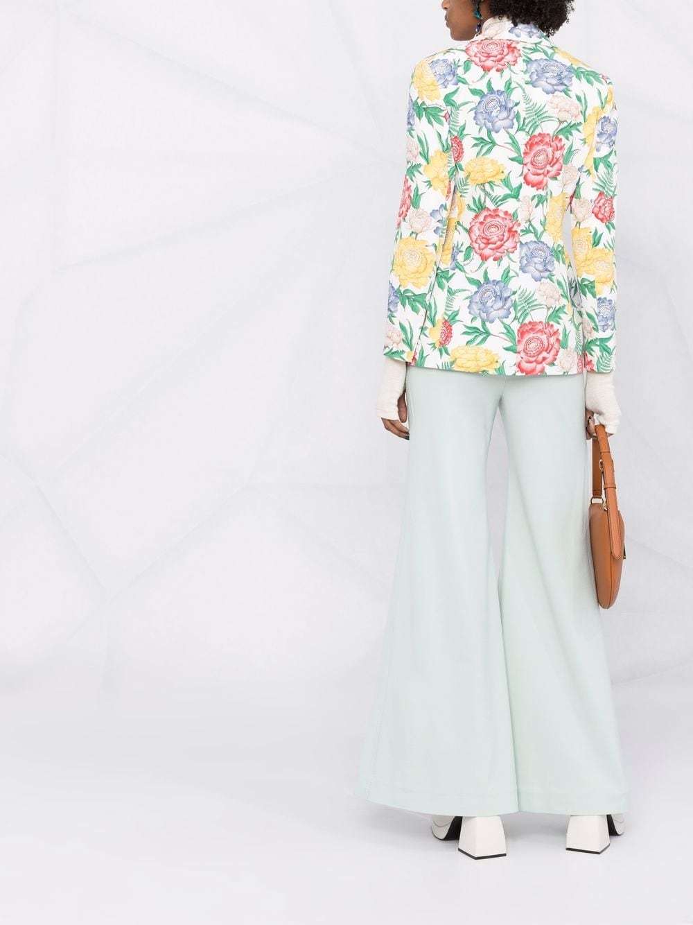 Ferragamo Long Sleeved Suit Jacket In White