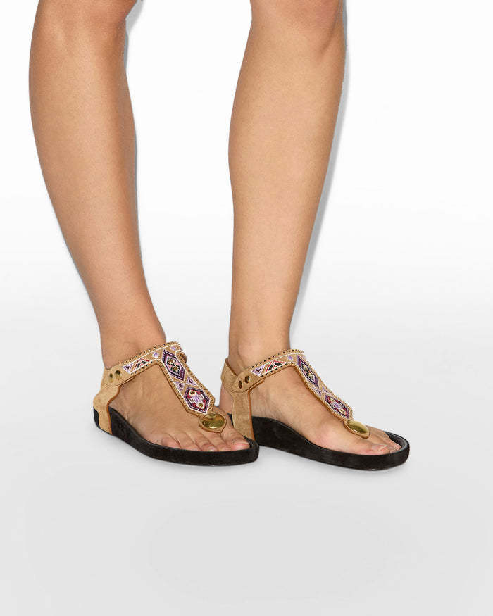 Isabel Marant Enore Sandals In Black