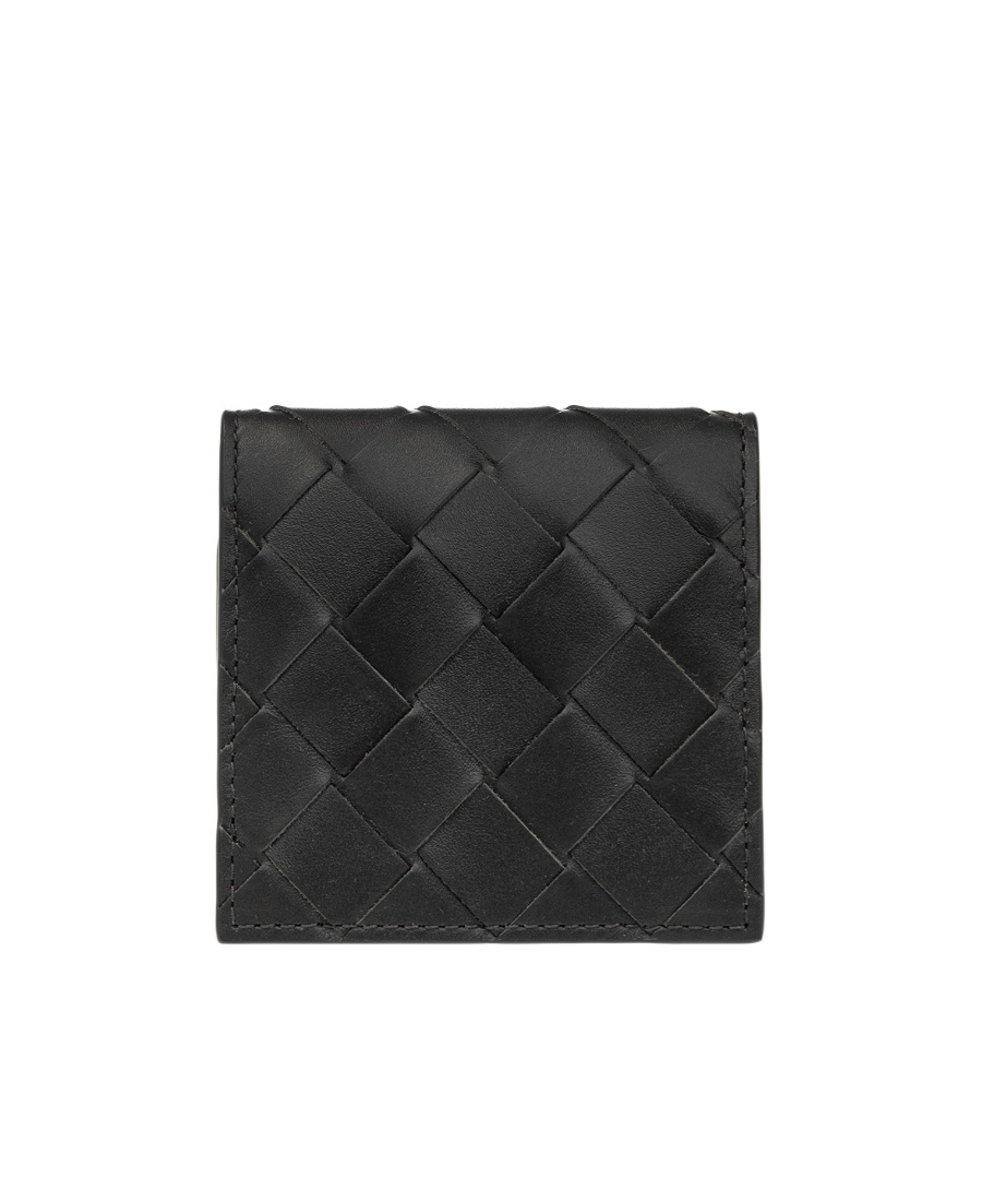 Bottega Veneta Logo Wallet In Black
