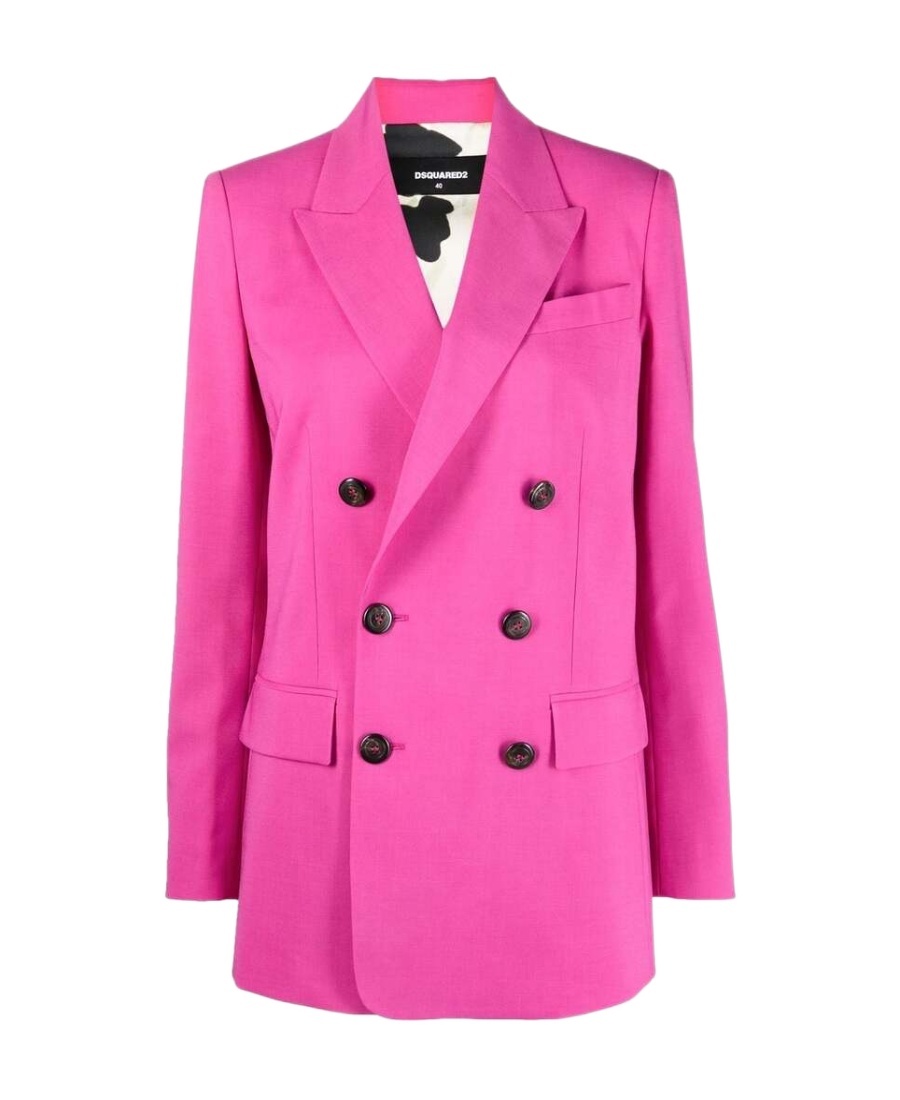 Dsquared2 New Yorker Double Brested Blazer In Pink