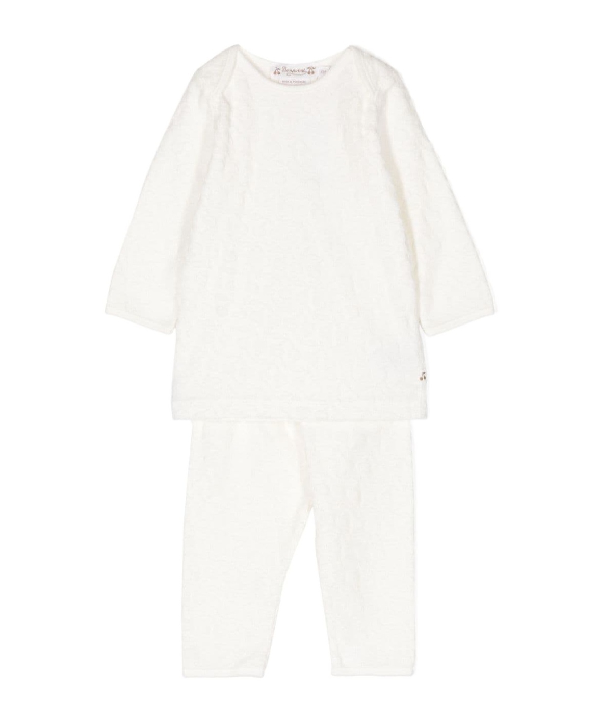 Bonpoint Cotton Tracksuit Set In White