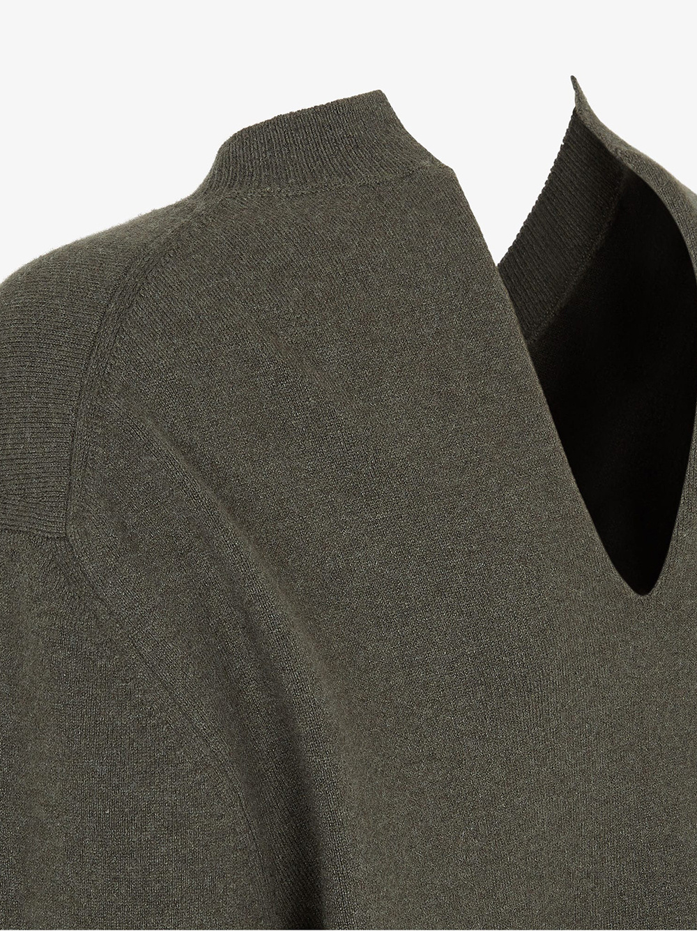 Fendi V-neck Sweater In Black