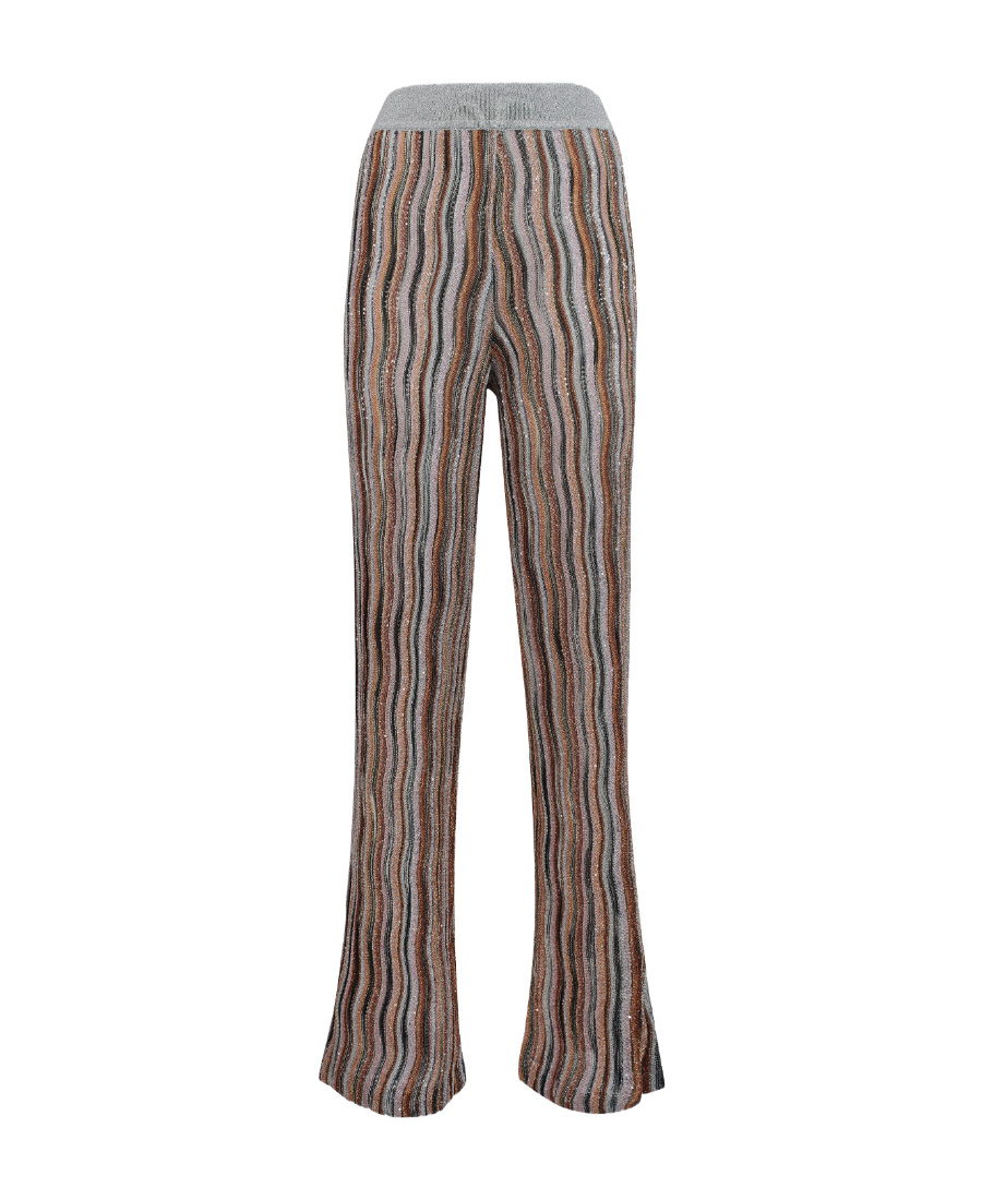 MISSONI ZIGZAG SEQUINED FLARED TROUSERS