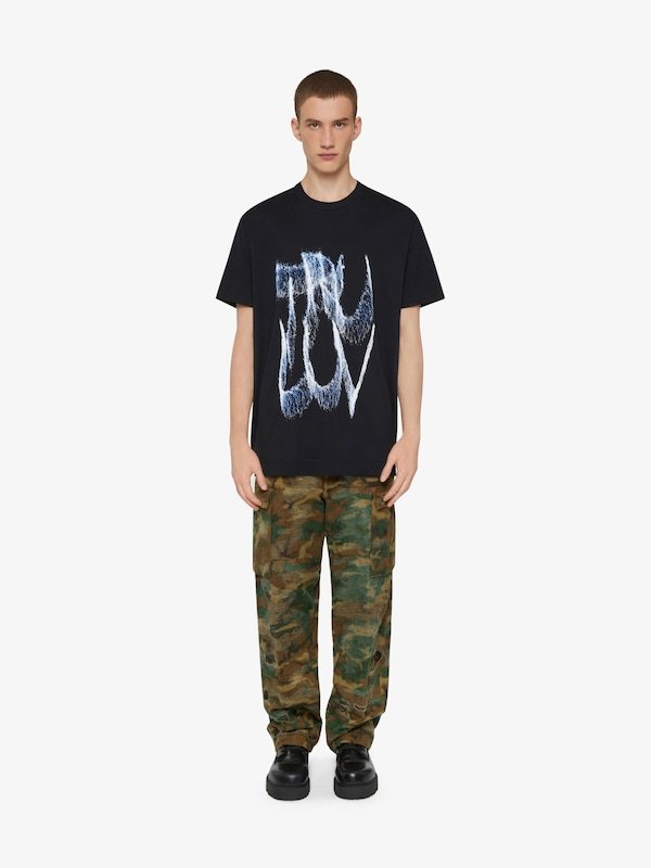 Givenchy Graphic Printed T-shirt In Black