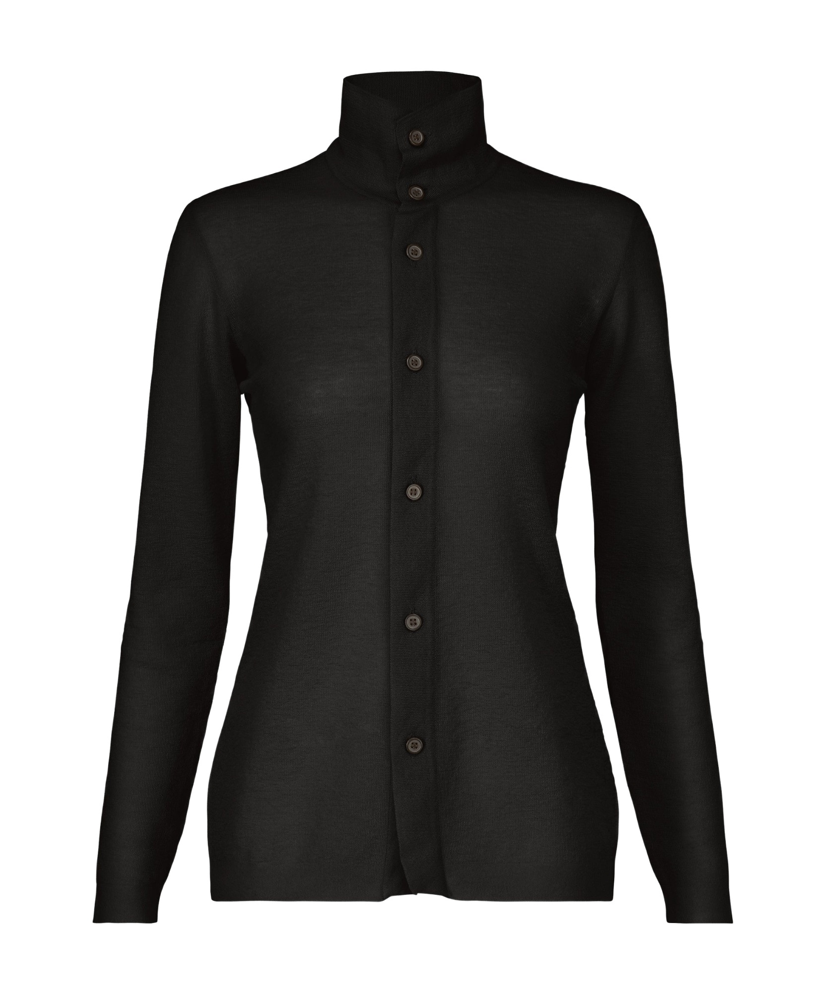 Issey Miyake Knit Shirt In Black