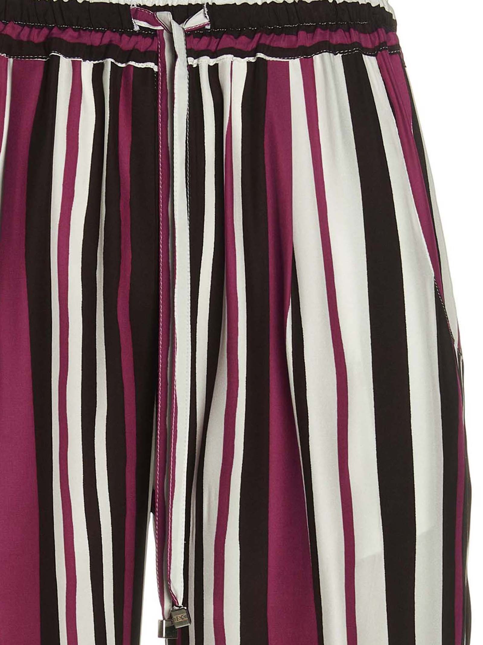 Shop Kiton Striped Casual Pants In Multicolor