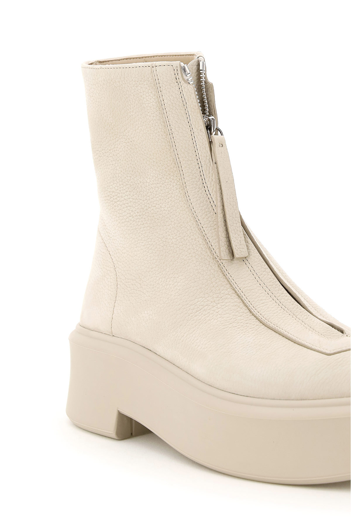 Shop The Row Platform Ankle Boots In Nude