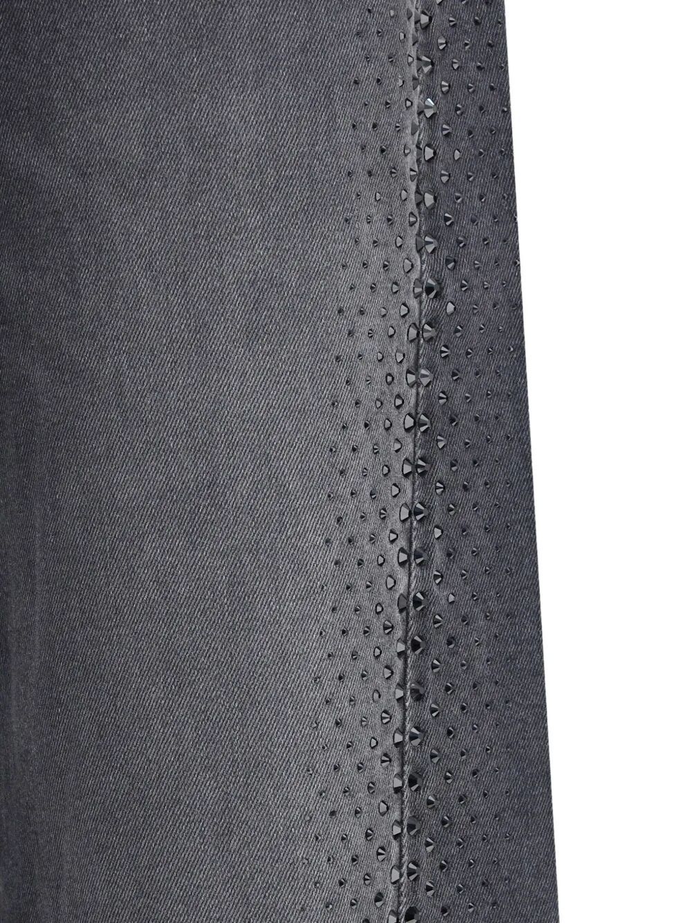 7 For All Mankind High-waisted Denim Pants In Gray