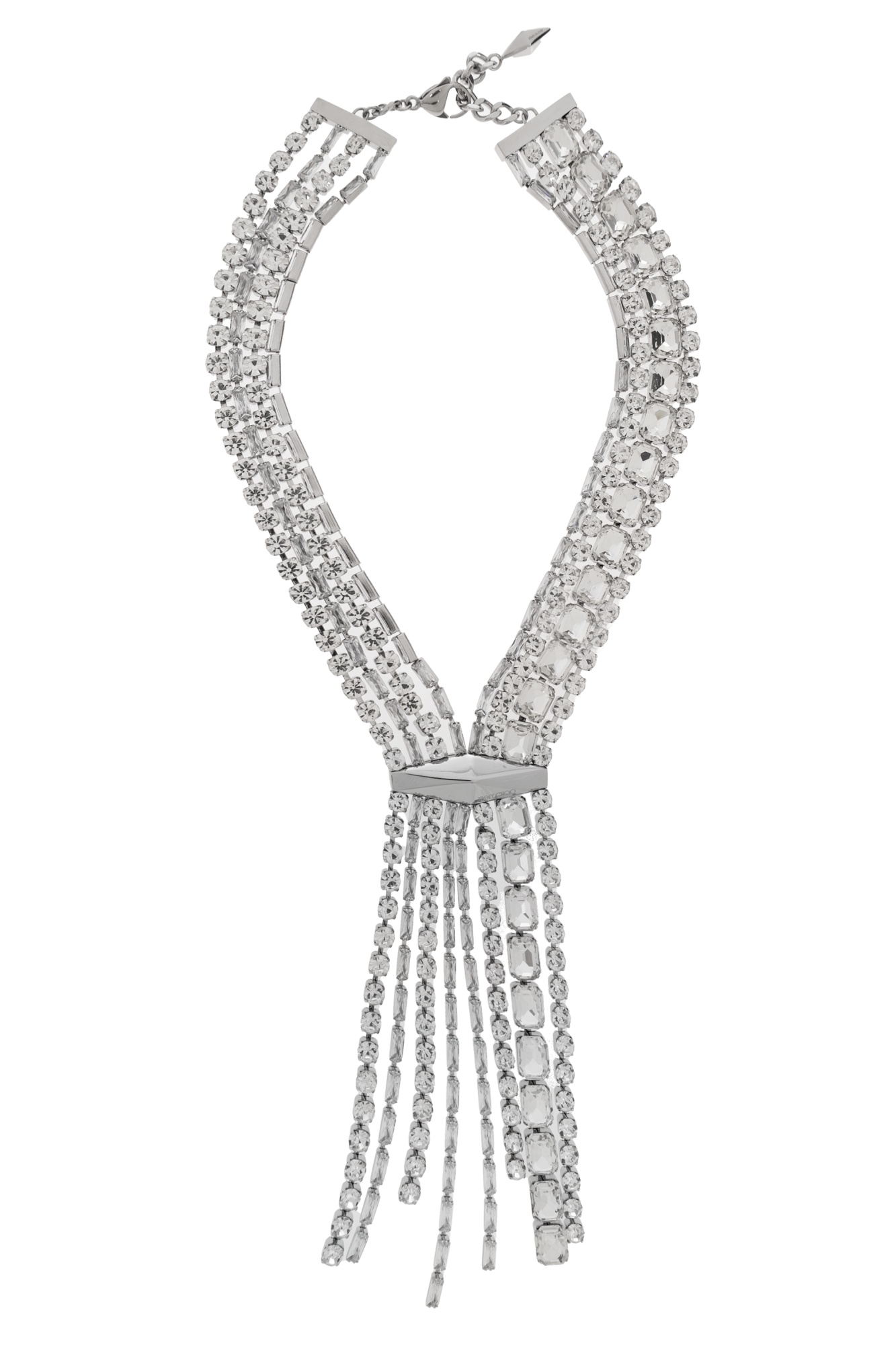 Jimmy Choo Zandra Necklace In Gray