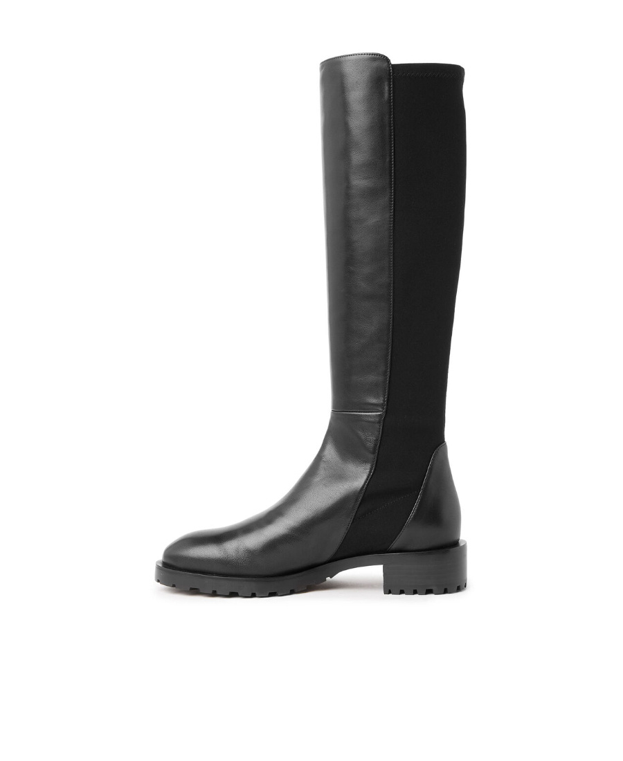 Stuart Weitzman Panelled Knee-length Boots In Black
