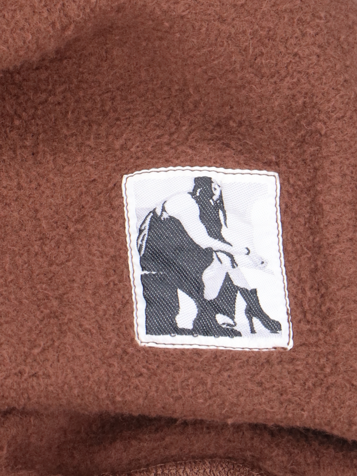 Rick Owens Drkshdw Hooded Sweatshirt With Ribbed Cuffs And Hem In Brown