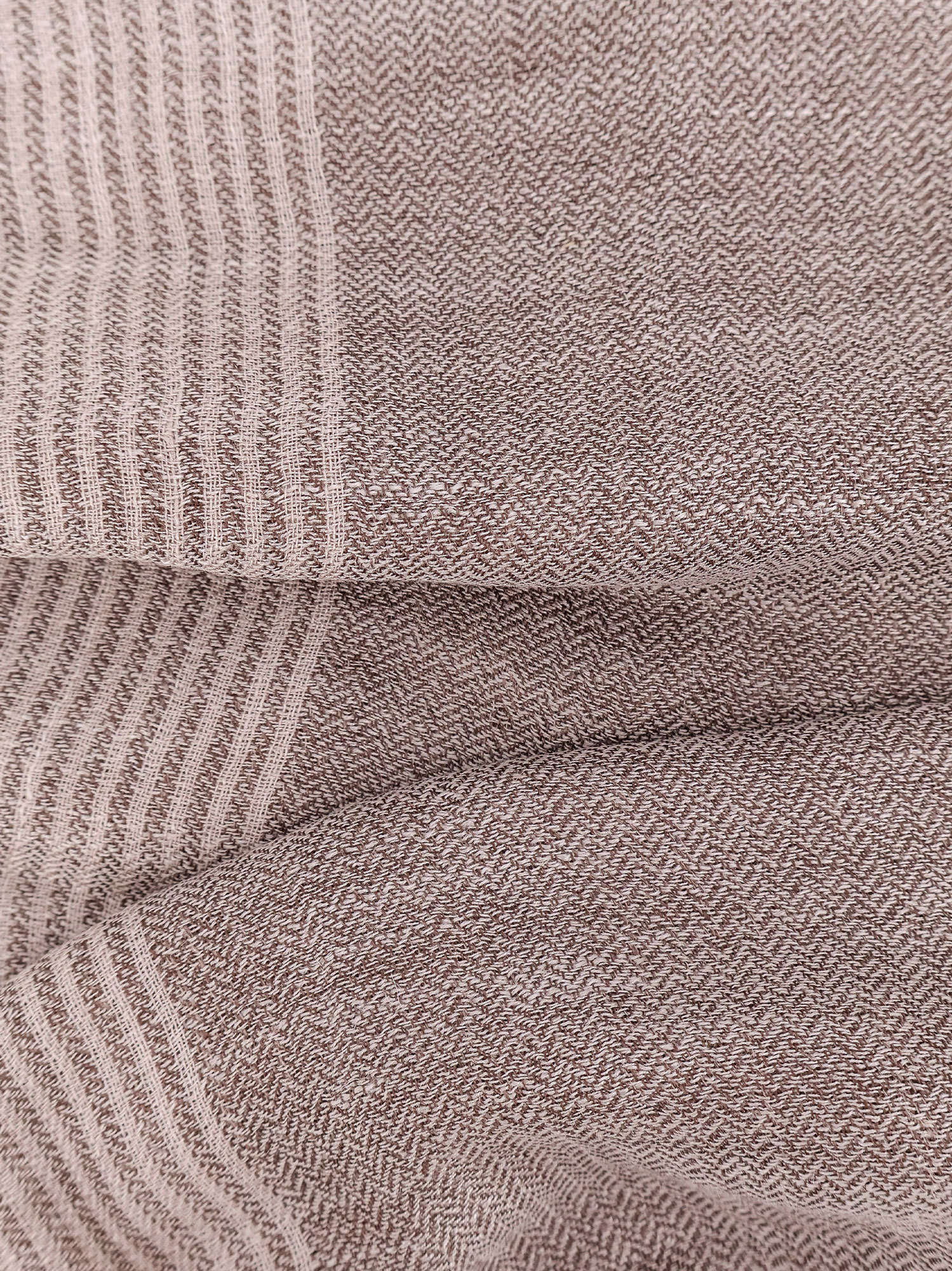 Brunello Cucinelli Silk And Linen Scarf With Striped Motif In Pink
