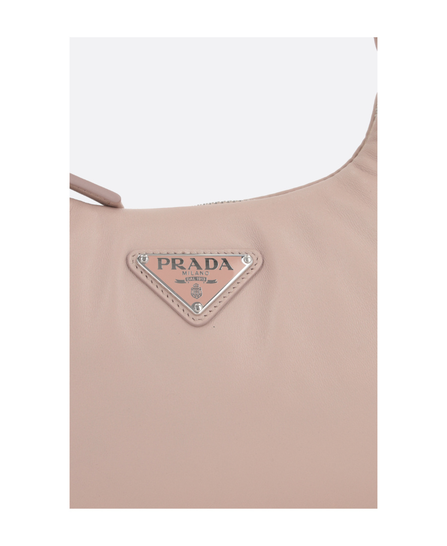 Shop Prada Padded Tote Bag In Nude